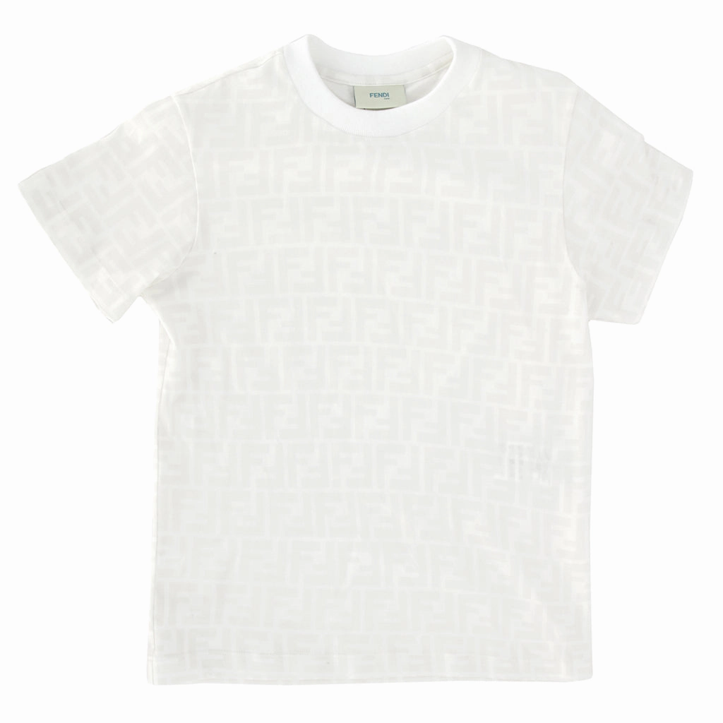 Modern Smart Fendi Kids FF Logo Print T-shirt