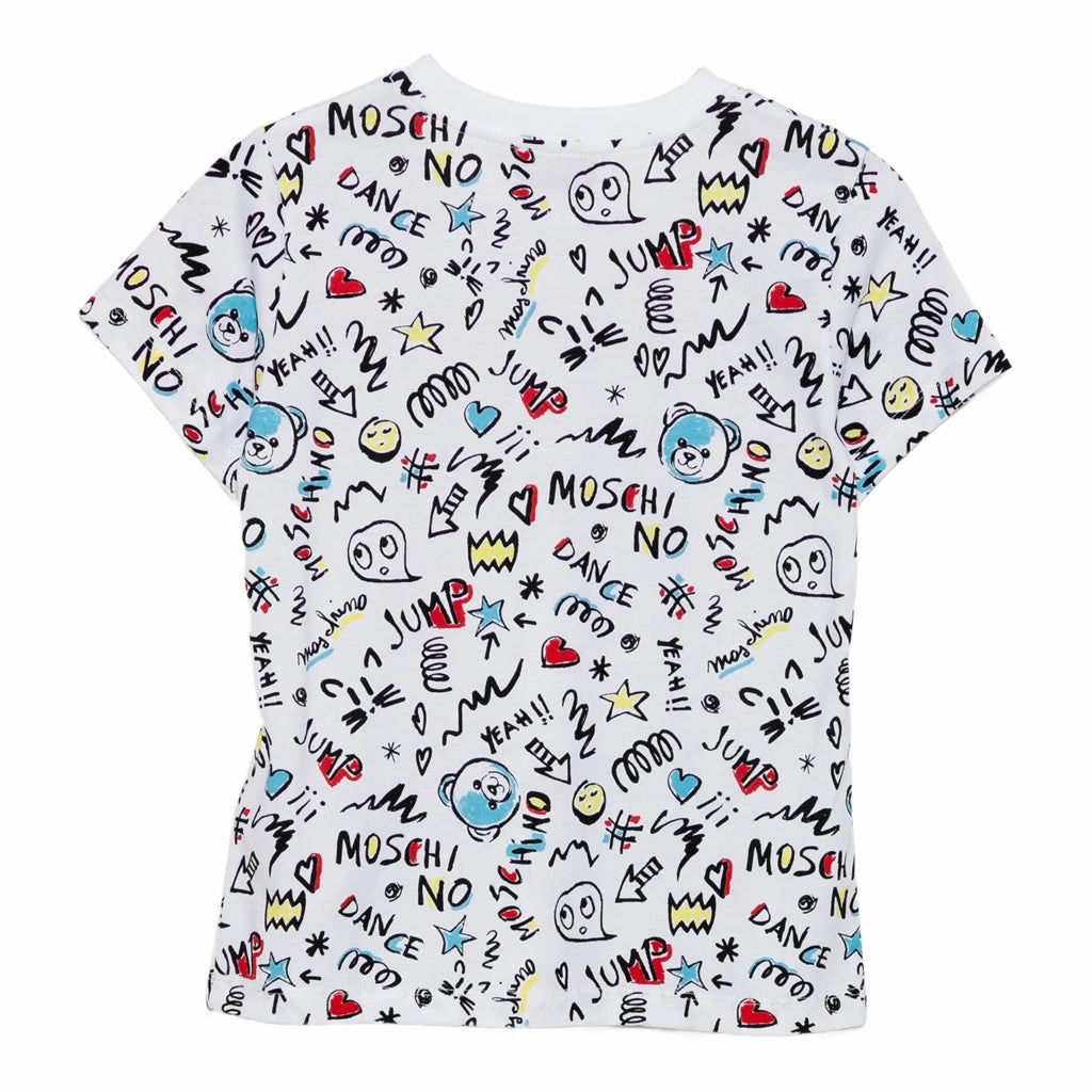Simple Chic Moschino Kids Teddy Graphic T-shirt