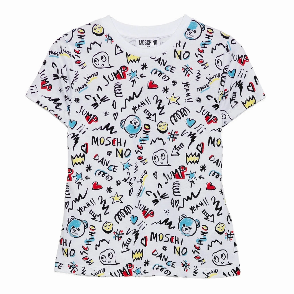 cycling outfit Moschino Kids Teddy Graphic T-shirt