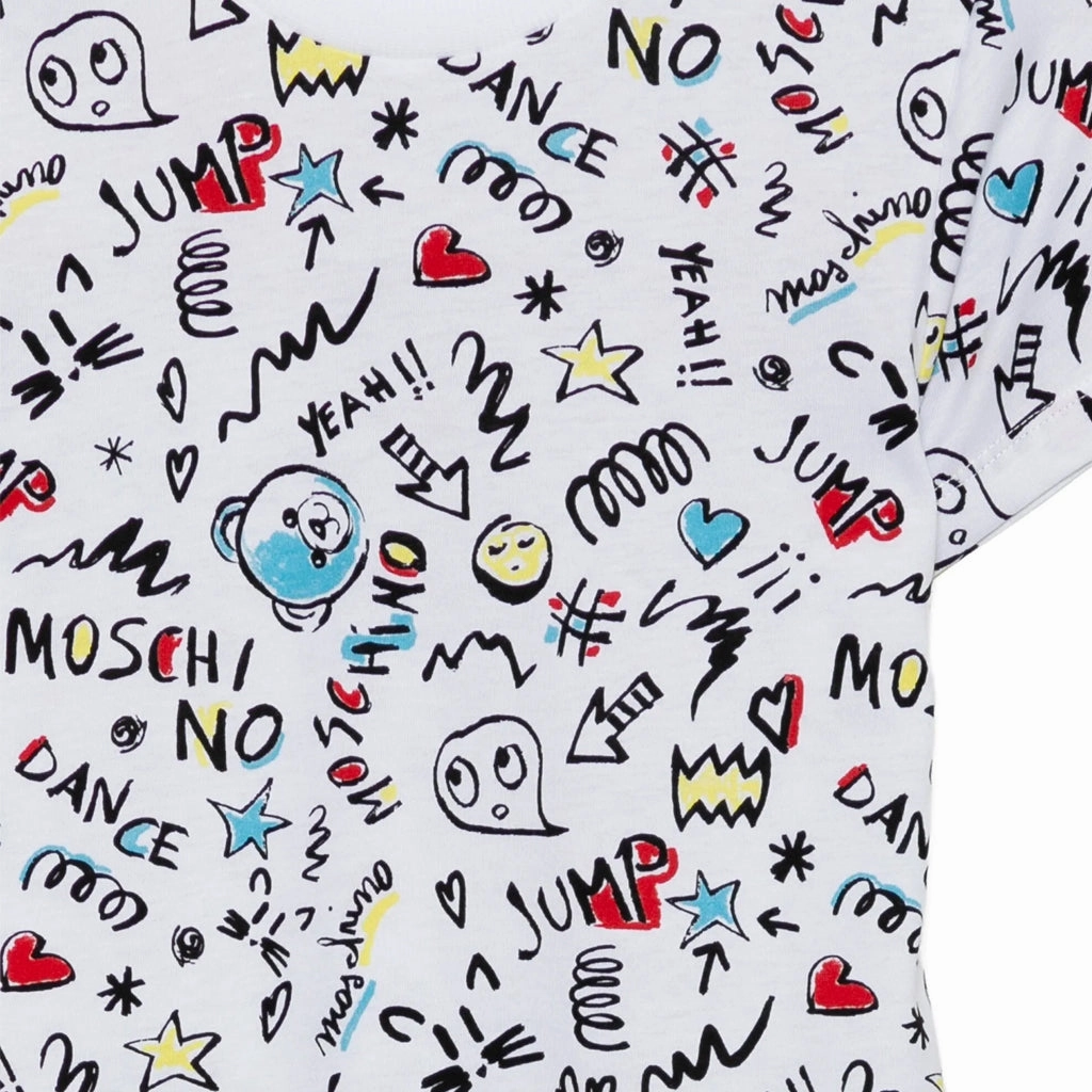 Quick Dry Fabric Moschino Kids Teddy Graphic T-shirt
