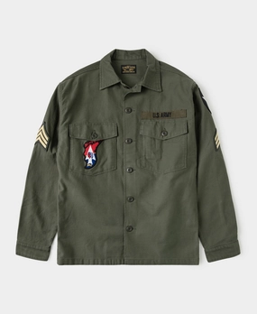 Limited Edition Reinforced Elbow Patches Vietnam War US Army OG107 Fatigue Utility Shirt - Im Jin Scouts
