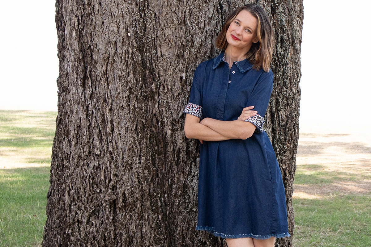 Hyannis Denim Dress Travel Staple Ethically-Made