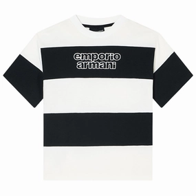 Relaxed Comfort Fit Emporio Armani Junior Striped T-shirt