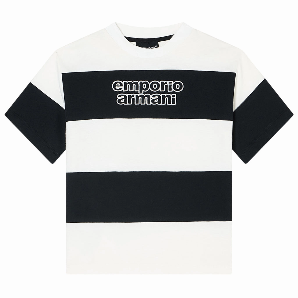 Layer Ready Fit Emporio Armani Junior Striped T-shirt