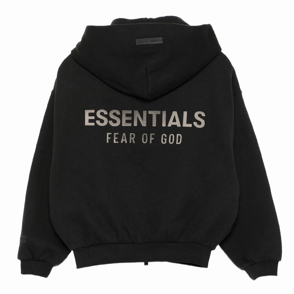 Fear of God Essentials Kids Fleece Zip Up Hoodie Compressed Packing Design OdorResistantFabric
