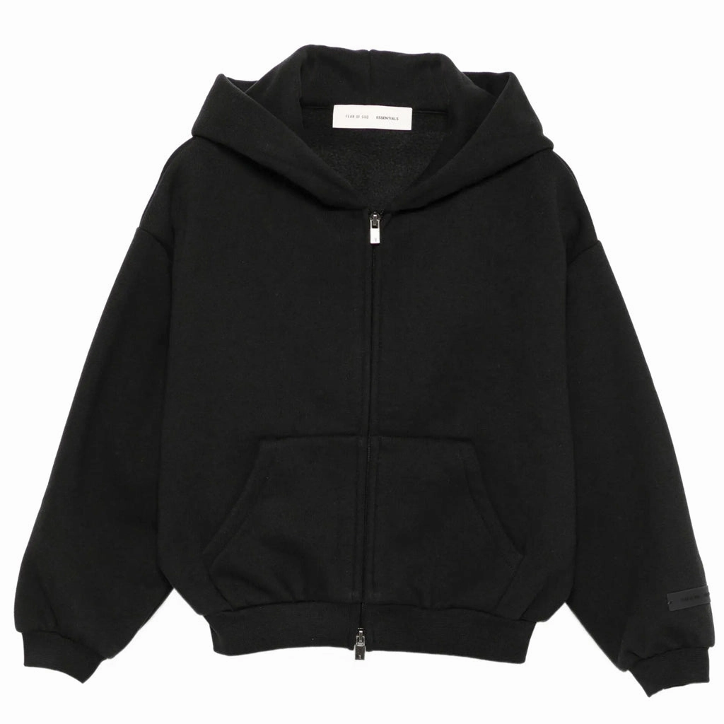 All Ground Fear of God Essentials Kids Fleece Zip Up Hoodie