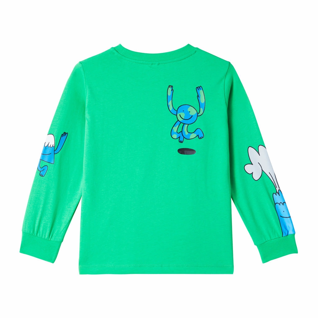 Stella McCartney Kids Earth Characters Print T-shirt Wrinkle Resistant Cloth