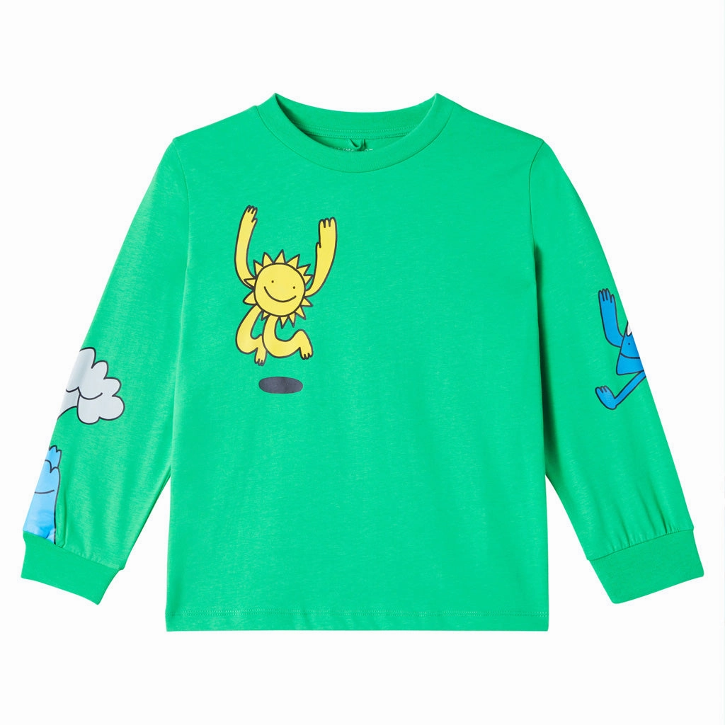 Stella McCartney Kids Earth Characters Print T-shirt Slim Comfort