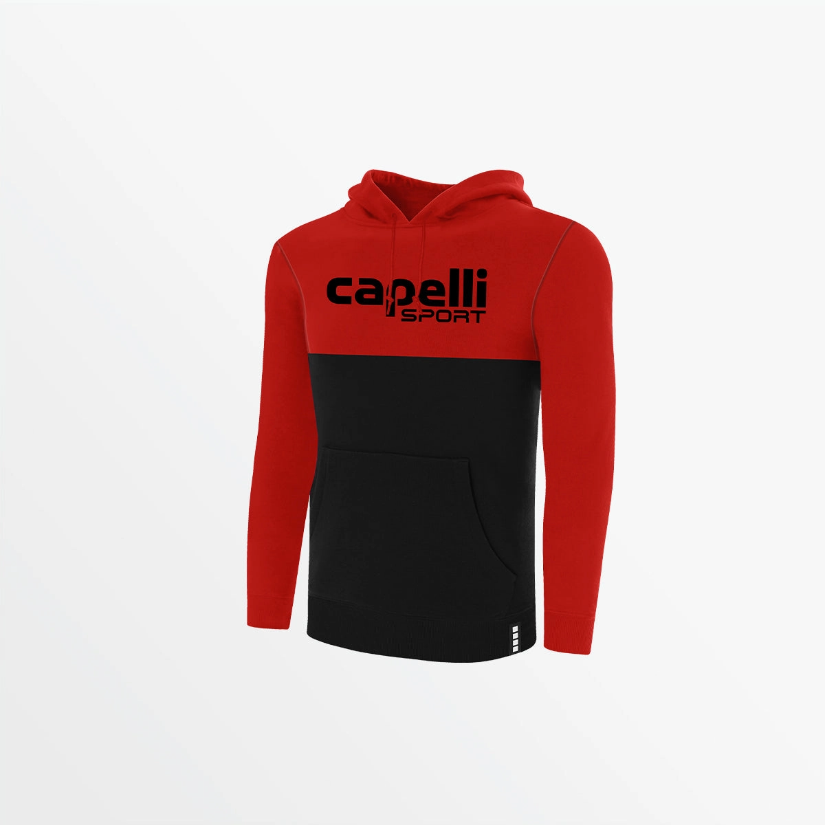 MEN'S COLOR BLOCKED FLEECE PULLOVER HOODIE LowImpact Dye Process FlexibleNeckline