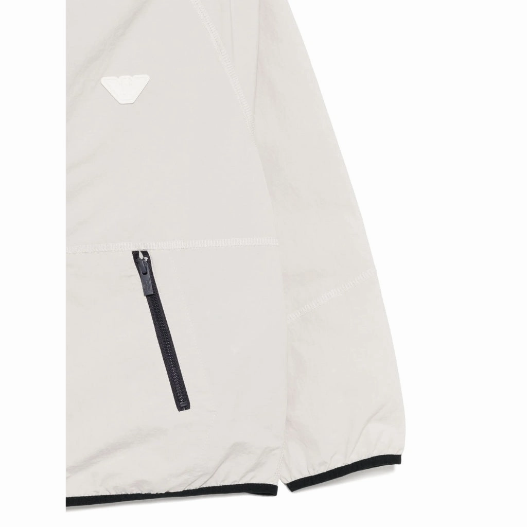 Soft touch finish Emporio Armani Junior Eagle Logo Hooded Jacket