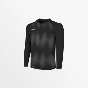 StretchFit Raw Edge Detail YOUTH MADISON STATIC ??? LONG SLEEVE GOALKEEPER JERSEY WITH PADDING
