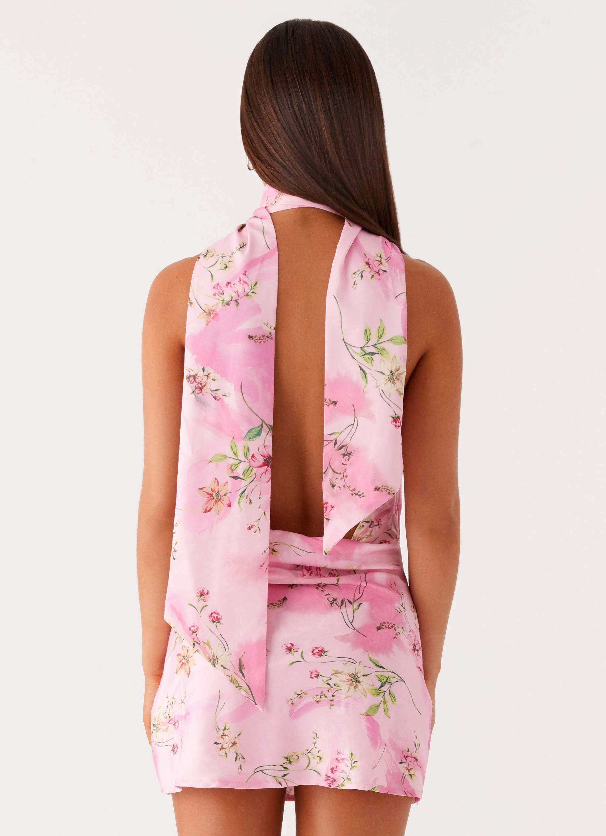 Light Attitude Heidi Mini Dress - Pink Floral