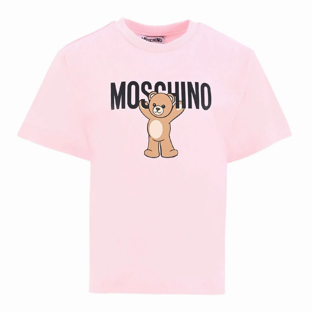Moschino Kids Teddy Logo Maxi T-shirt Beachwear Versatile Comfort Style