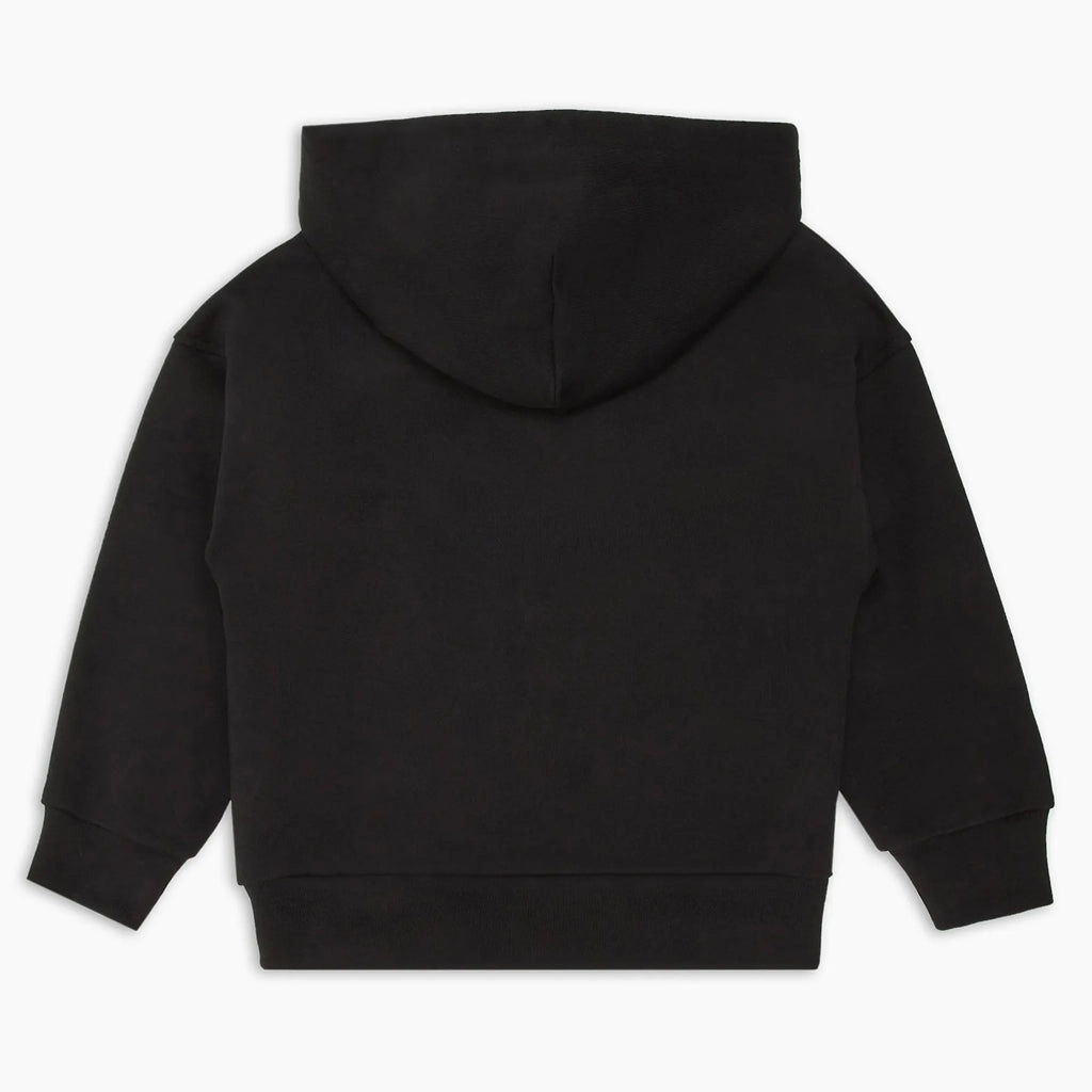 Emporio Armani Junior Ea Crew Hooded Sweatshirt In Jersey With Graffiti Logo Print QuickDryMaterial Reinforced Elbows