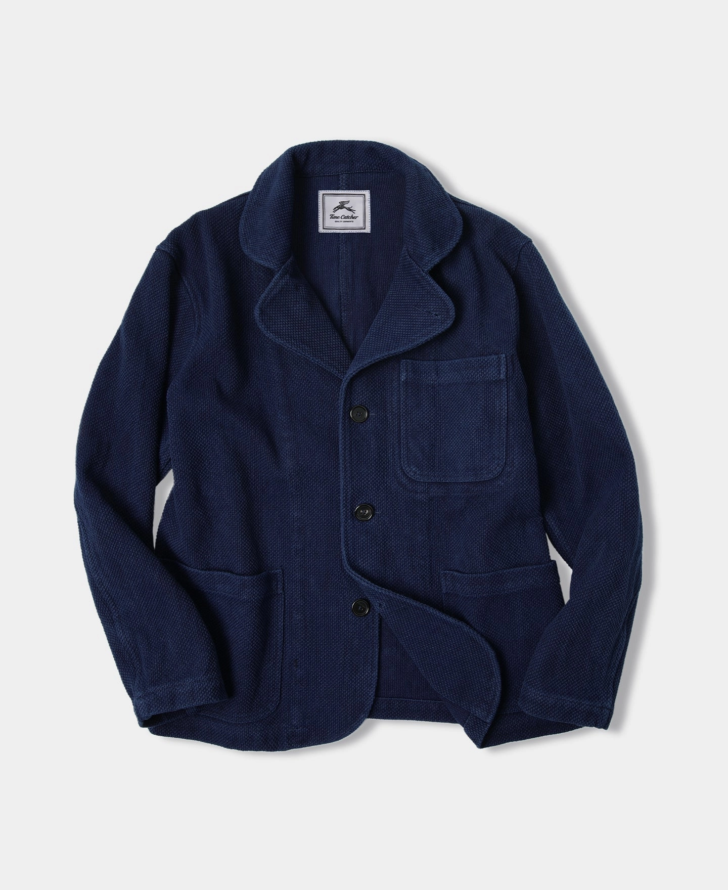 Stain Proof Thermal Lined Indigo-Dyed Sashiko Work Jacket