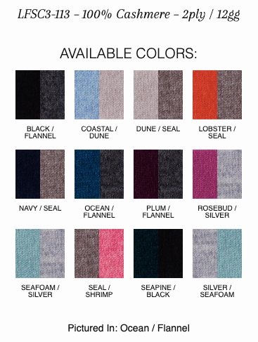 Cashmere Contrast Trim Crew Sweater Sleek Layer Fit