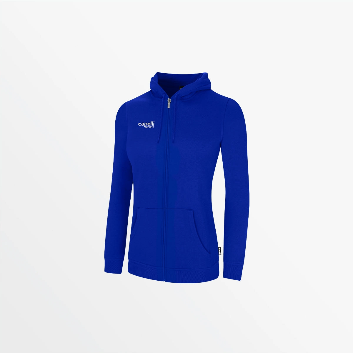 Reflective Logo Detail WOMEN'S BASIC FLEECE ZIP UP HOODIE