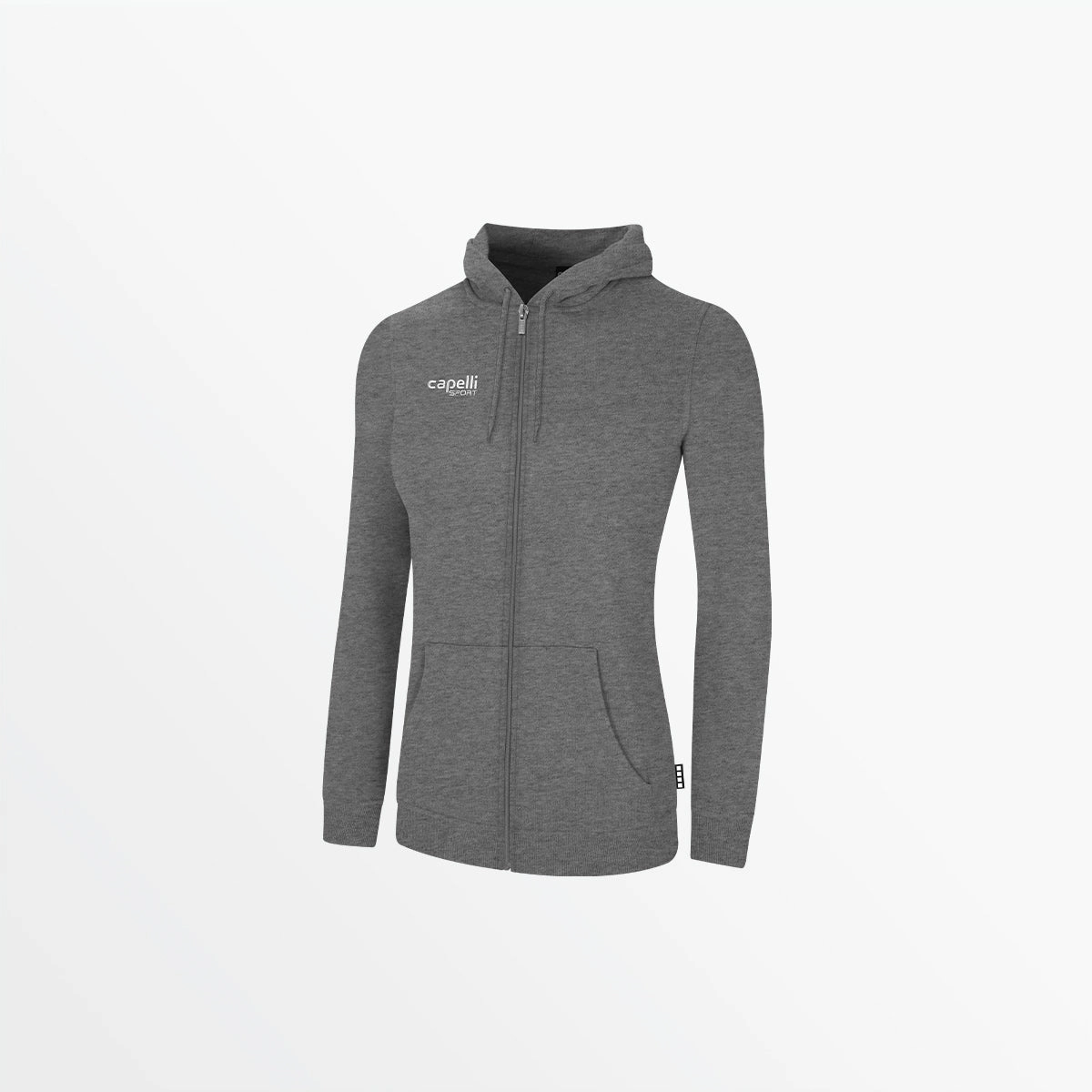 Reinforced Shoulder WOMEN'S BASIC FLEECE ZIP UP HOODIE
