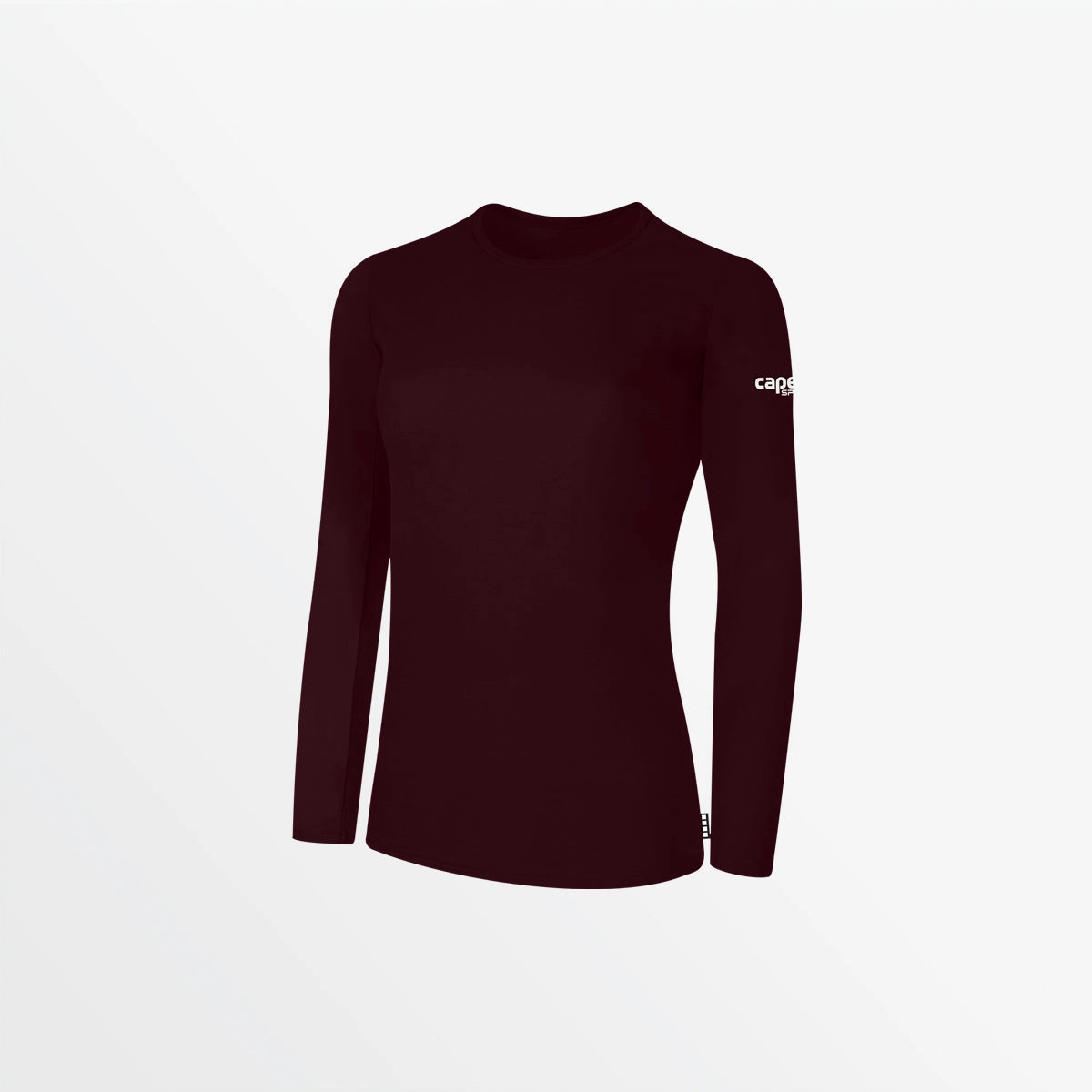 WOMEN'S BASICS LONG SLEEVE COTTON TEE Stretch Fit Top TemperatureRegulating Fabric