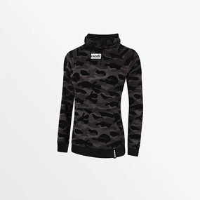 WOMEN'S FRENCH TERRY CAMO PRINT PULLOVER HOODIE Fleece Pullover