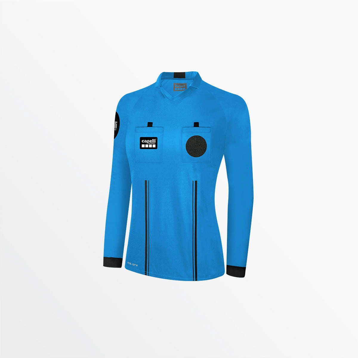 Hygroscopic Inner Layer SoftBrushed WOMEN'S OFFICIAL REFEREE V-NECK LONG SLEEVE JERSEY
