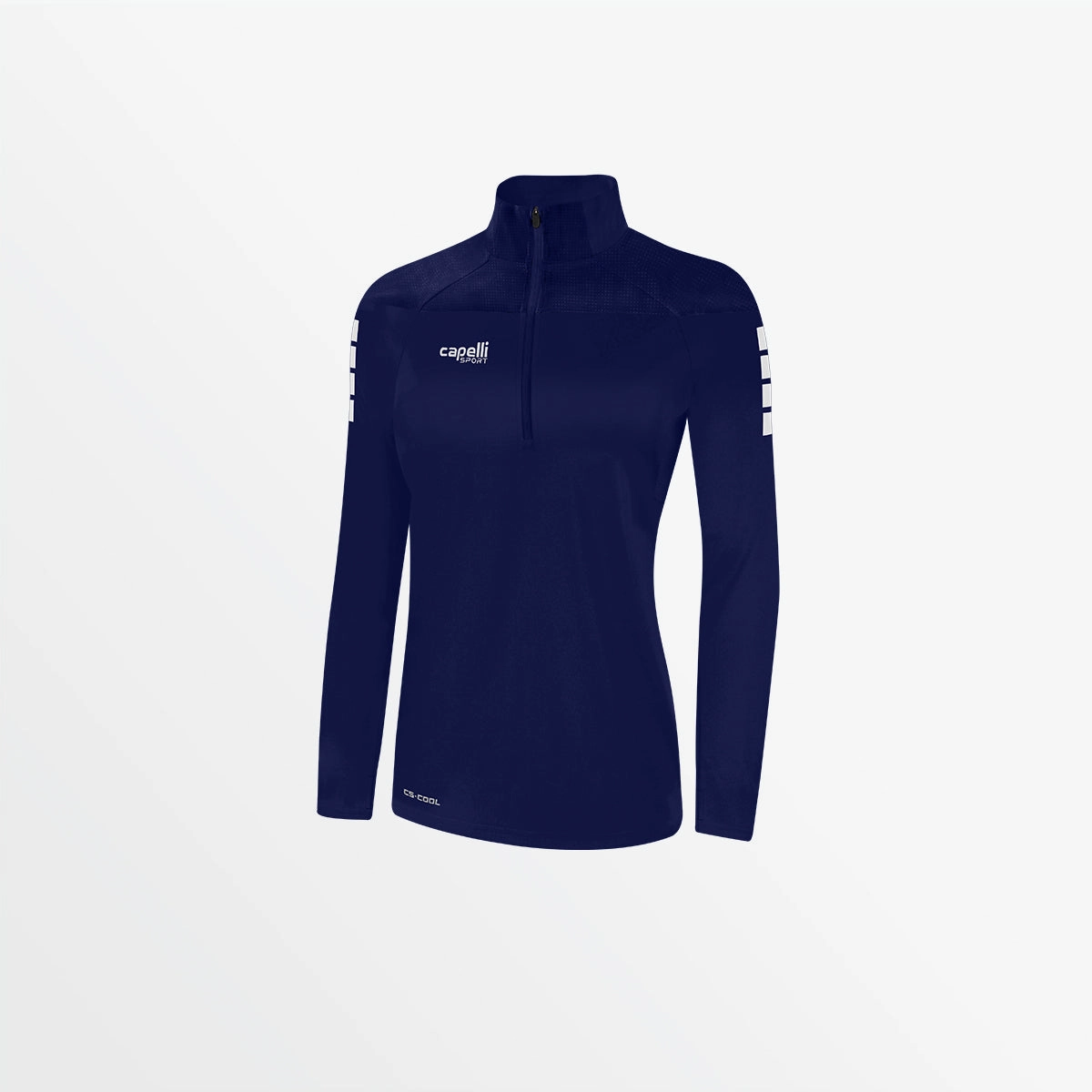 FlexibleRibbedTrims WOMEN'S TRIBECA 1/4 ZIP TRAINING JACKET