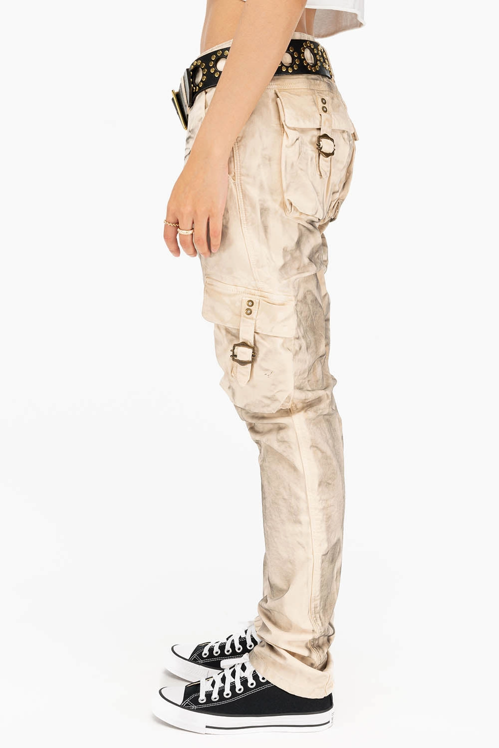 Earthy Soft WOMENS MILITARY STYLE CARGO IN SUPERNATURAL BEIGE