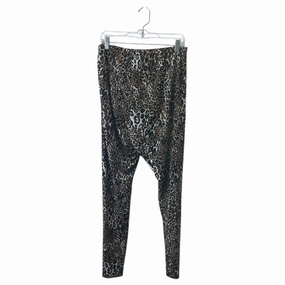 Cool Weather Pants Lounge By Ashley Stewart In Animal Print, Size:1X