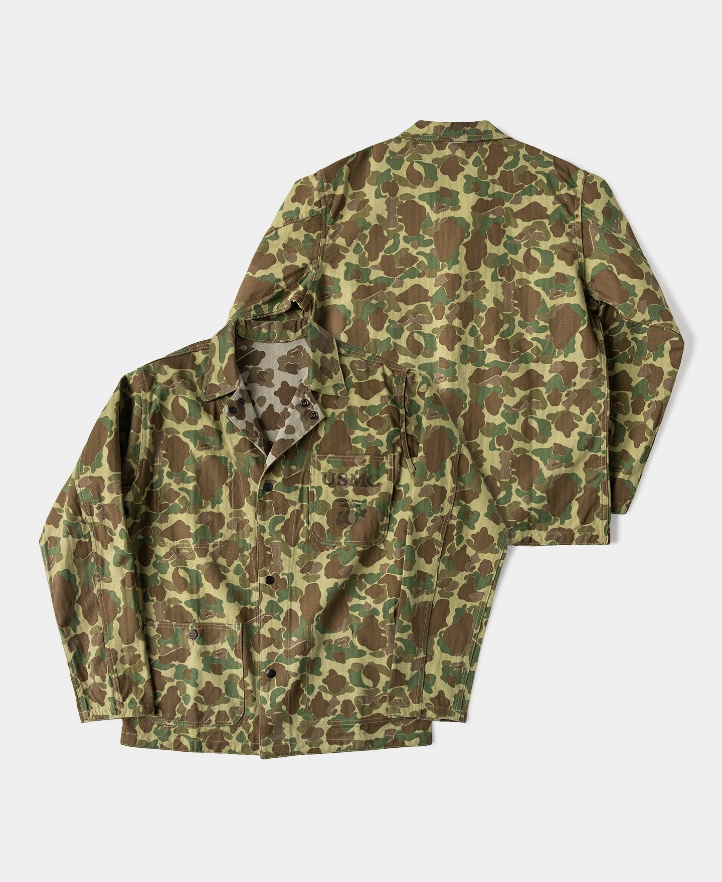TemperatureRegulating WWII USMC Type P-42 Duck Hunter Camo Jacket