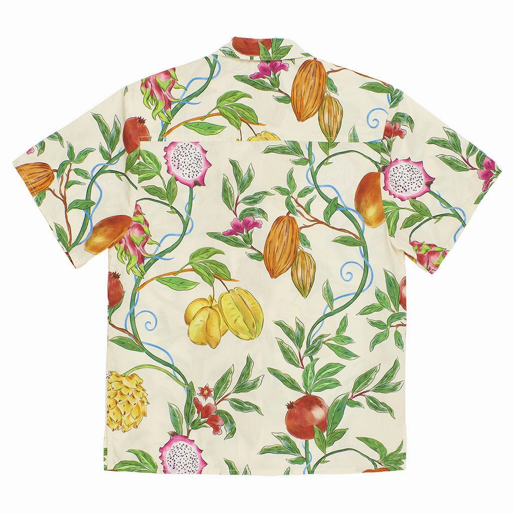 Layered Collar Structure Maison Mangostan Passion Fruit Shirt