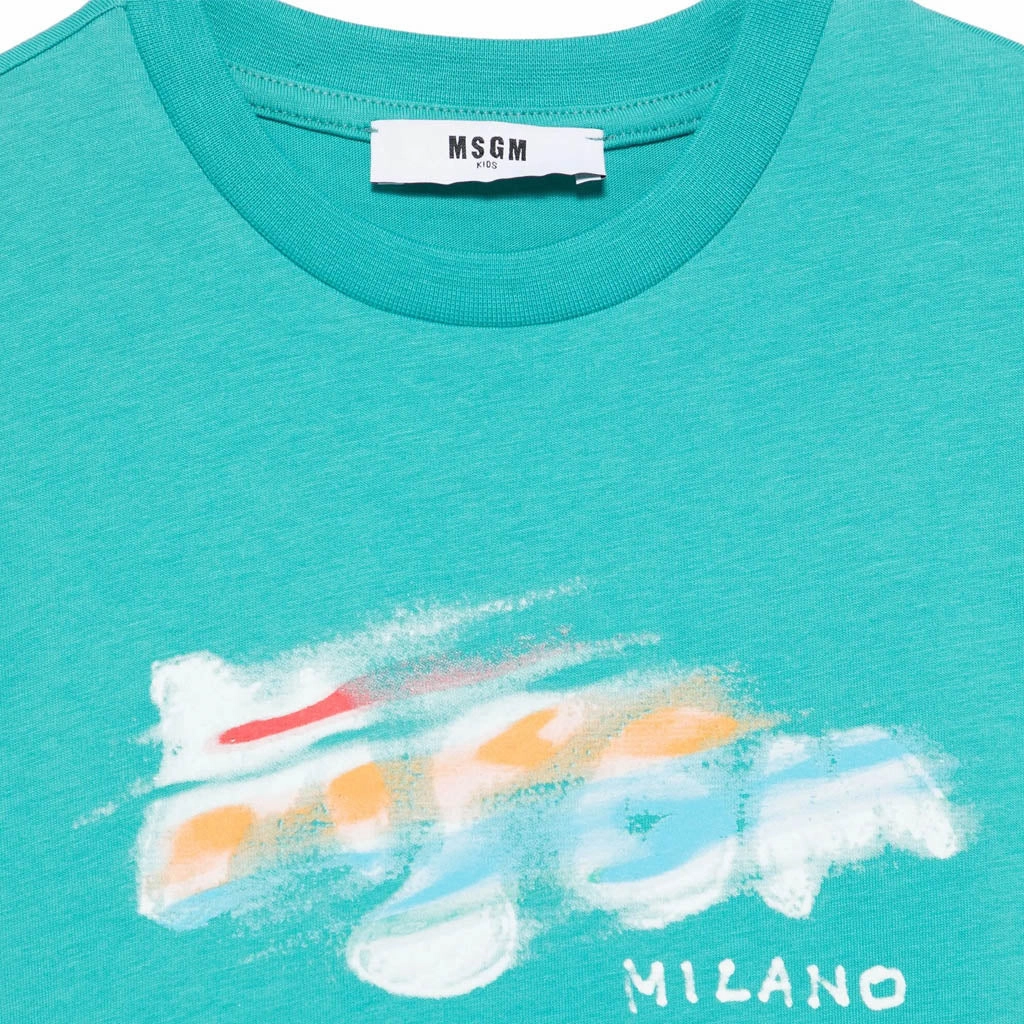 Soft and Lightweight MSGM Kids Graphic T-shirt