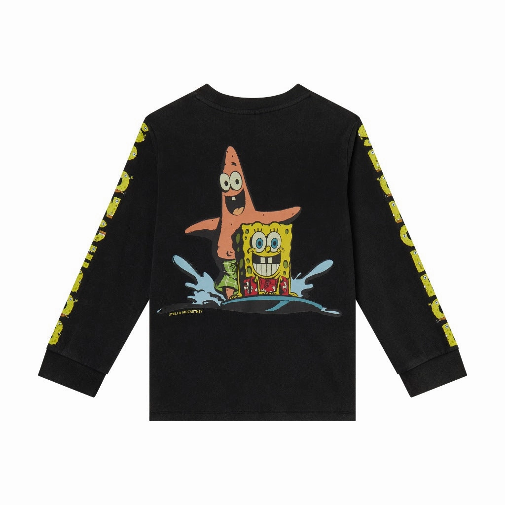 Versatile Layering Piece Stella McCartney Kids SpongeBob Print T-shirt