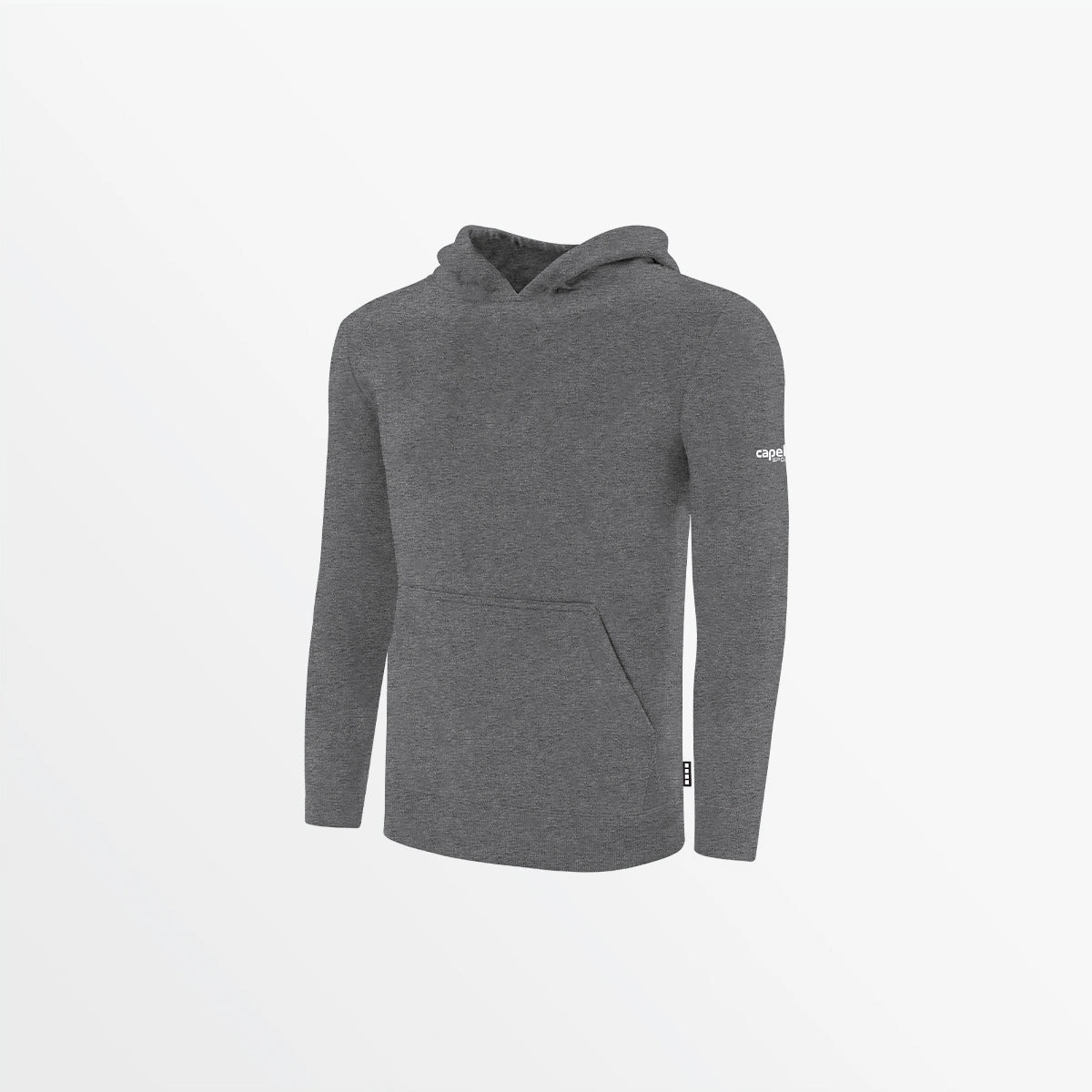 YOUTH BASICS FLEECE PULLOVER HOODIE WITH SLEEVE LOGO PreWashed