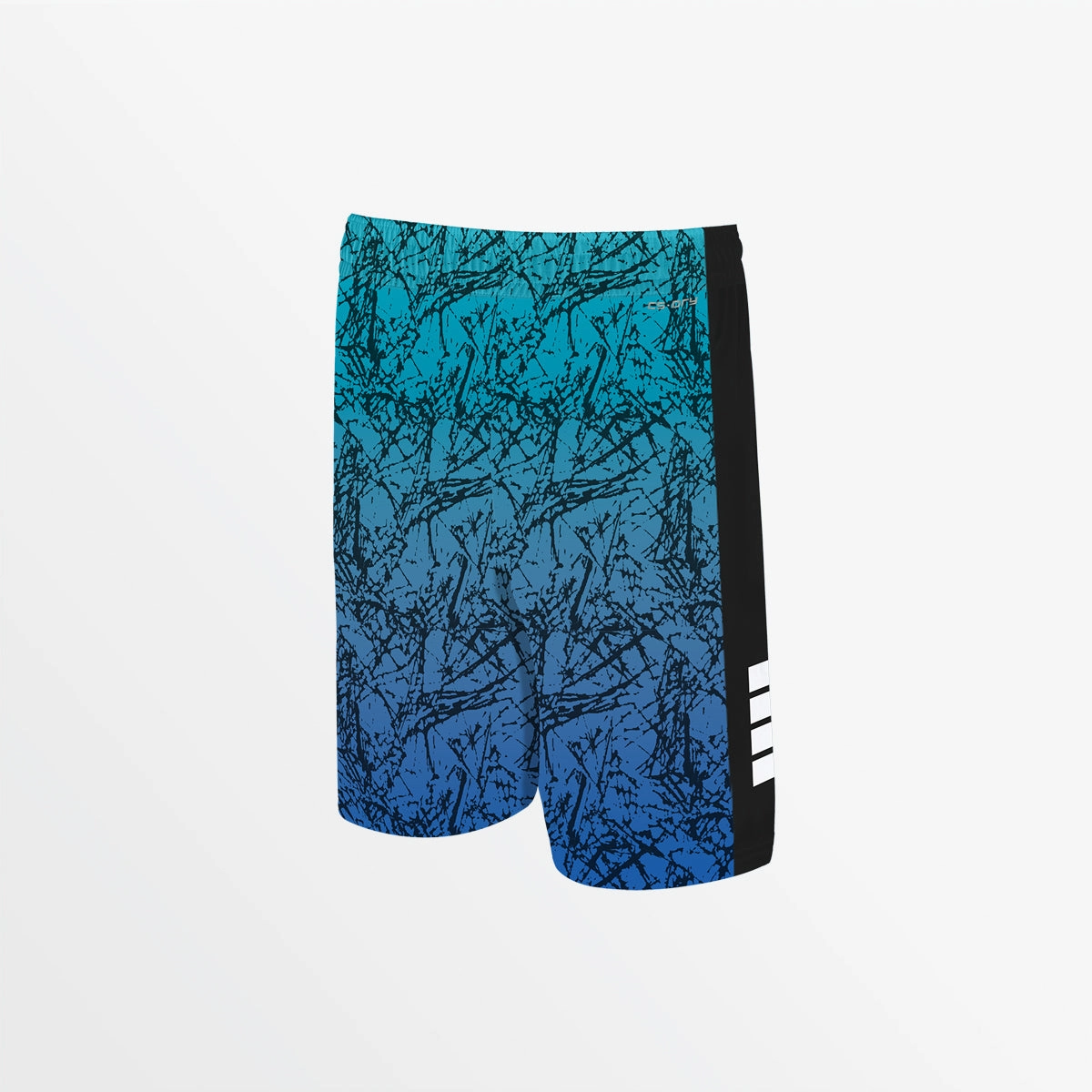 YOUTH DISTRESSED OMBRE LOGO SHORT hypoallergenic material Compression Support Lining