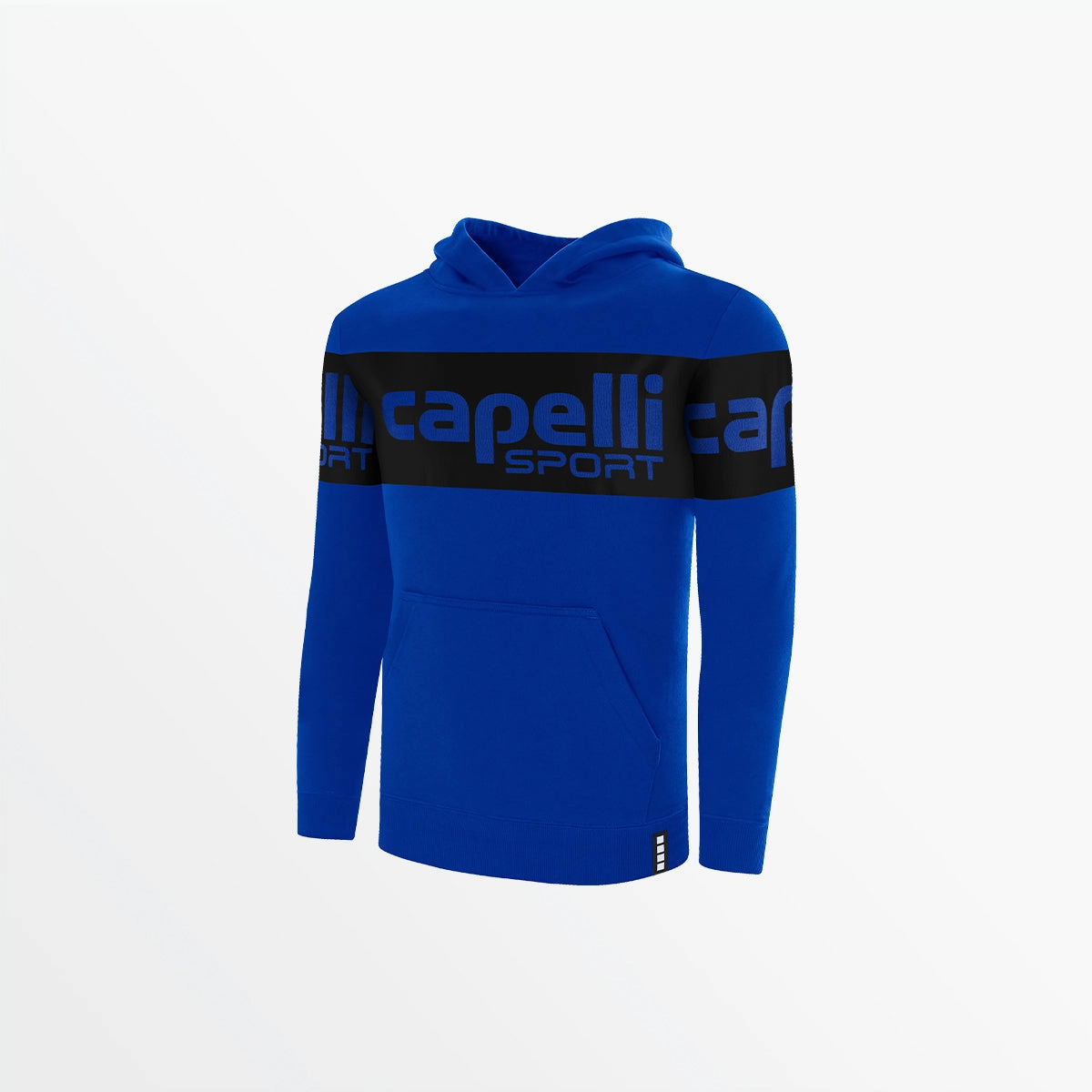 YOUTH LOGO STRIPE FLEECE PULLOVER HOODIE TactileWeave Fade Resistant Dye