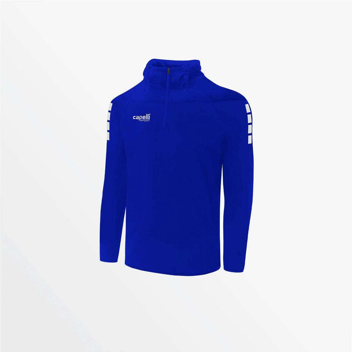 YOUTH TRIBECA 1/4 ZIP THERMA FLEECE HOODIE FoamReinforcedCollar ZeroWasteProduction