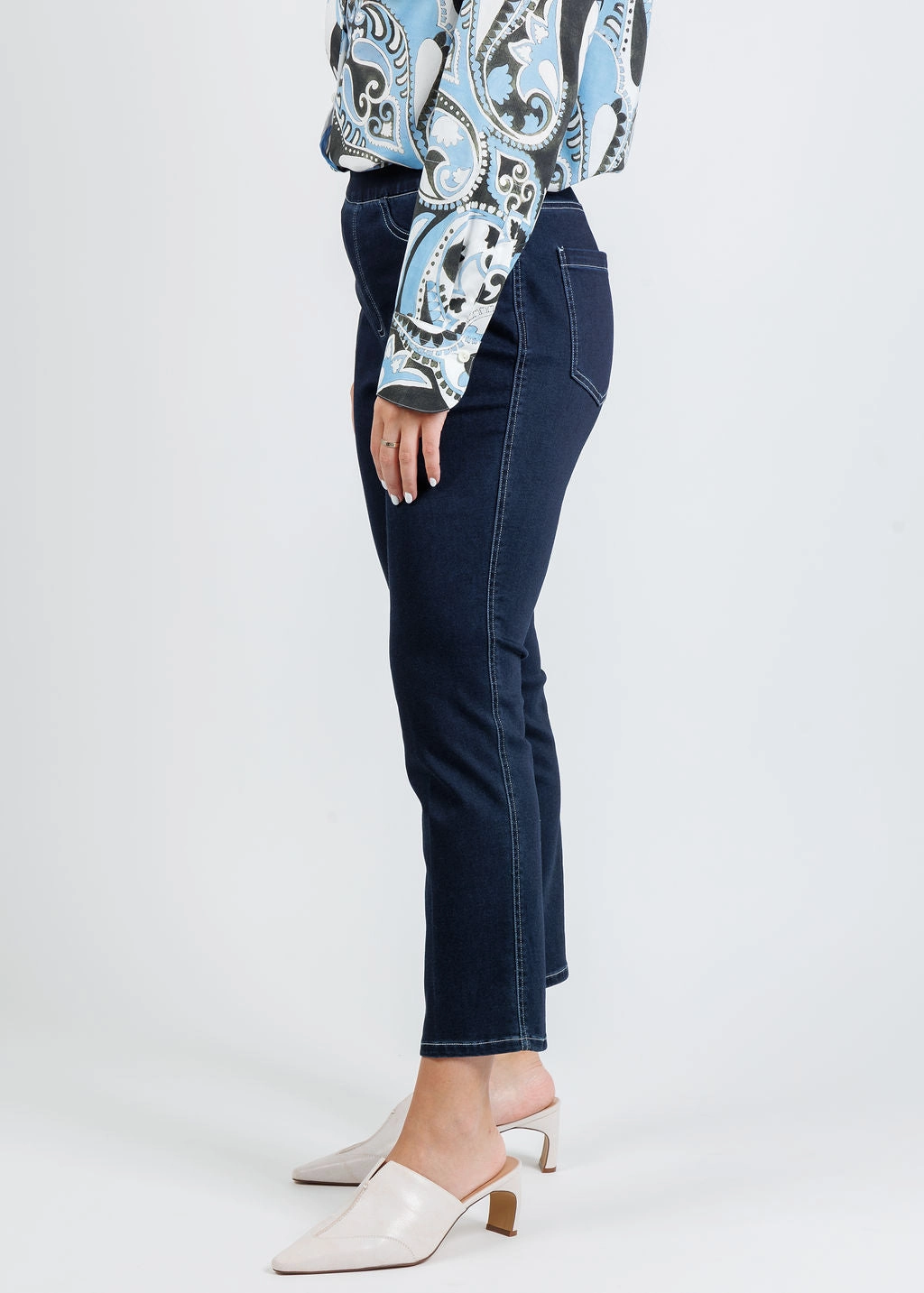 Joey Crop Jeans - Indigo Practical Wear